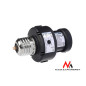 Lampfattning E27 Maclean, 100W, med skymningssensor, timer, MCE21B