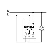GB104 Tidsbrytare - digital timer på DIN-skena GreenBlue