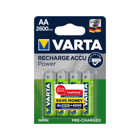 Batteri VARTA AA 2600mAh 4st/fp.