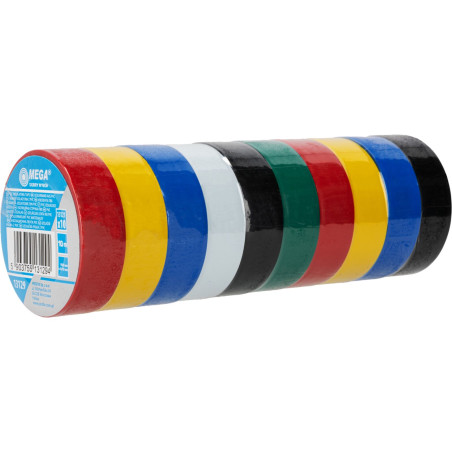 13129 Isoleringsband PVC 19mm x 0,13mm x 10m, 10 rullar