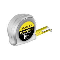 335270 Stålmått Powerlock B/A 8m*25mm kromad hölje