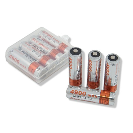 BC56A 4 x AA-batteri Star Power 4900mAh Ni-MH