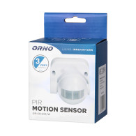 Rörelsesensor 180 grader, vertikal justering, IP44, 1200W, vit