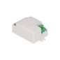 Mikrovågsrörelsesensor mini, 360/180 grader med justerbar switch, IP20, 1200W.