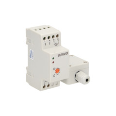 Skymningssensor för DIN-skena med hermetisk yttre sond i burk, 2-100 LUX.