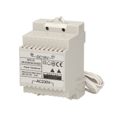 Nätdel för DIN-skena 18VDC/0,5A för porttelefoner från SAGITTA-serien | HandlaSmidigt.se