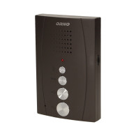 En enfamiljshemlarm med intercom, handsfree, svart ELUVIO INTERCOM.