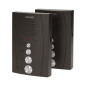 En enfamiljshemlarm med intercom, handsfree, svart ELUVIO INTERCOM.