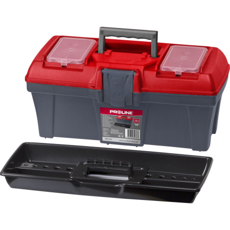 35737 Verktygslåda med plastklämma 16', 398x200x186, Proline