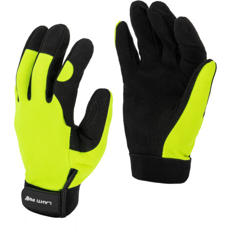 L280309K Verkstads handskar svart-gula [L280309P] [K] 9, LahtiPro