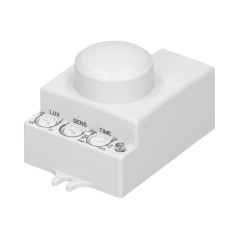 Mikrovågsrörelsesensor, mini, 360/180 grader. IP20, 1200W.