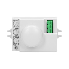 Mikrovågsrörelsesensor, mini, 360/180 grader. IP20, 1200W.