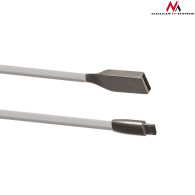 MCTV-833W 44806 Platt USB-kabel AM-mikro platt icke-trasslande 1m vit metall