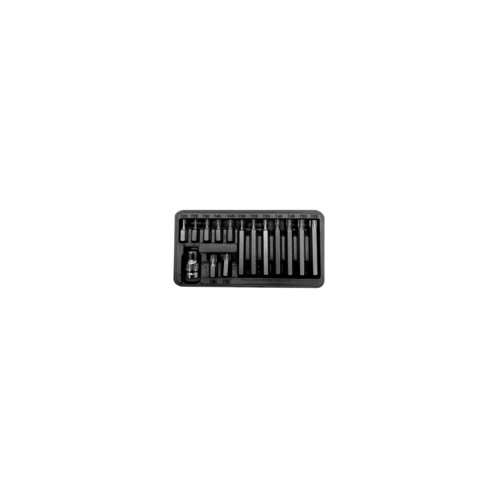 10745 Bitar, 3/8 tum Torx Security T20-T55, L-30/75mm, 15 delar 10745 Bitar, 3/8 tum Torx Security T20-T55, L-30/75mm, 15 delar