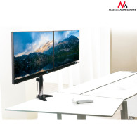 MC-714 44490 Skrivbordsfäste för två LCD-skärmar 13-27 tum 8 kg aluminium