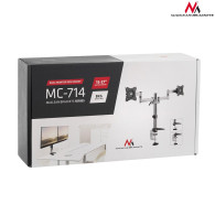 MC-714 44490 Skrivbordsfäste för två LCD-skärmar 13-27 tum 8 kg aluminium