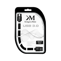 USB-kabel 3.0 kontakt - kontakttyp C 5 Gbps 0,5m Kruger&Matz