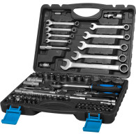 58082 Set med 82 delar, 1/2 1/4 tum 4-32mm med skiftnycklar 8-22mm