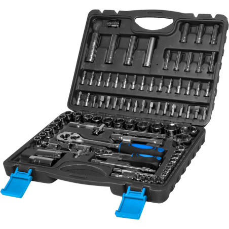 58094 Set med 94 delar av hylsor och spetsar 1/2 1/4 tum, 4-32mm