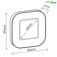GB524 46005 Digital timer stoppur magnetisk timer med pekskärm