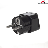 MCE155 46974 Adapter UK-kontakt till EU-kontakt universal svart