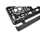 Nummerskyltsram i kolfiber, flexibel, amio-01165