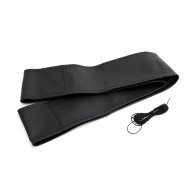 Skydd i läder med snörning för bilratt 37-39 cm amio-01761.