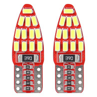 LED-lampor canbus 24smd 3014 t10e w5w sidovit 12v vit amio-01285