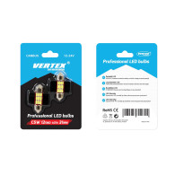 Żarówki led canbus 4014 12smd festoon c5w c10w c3w 31mm white 12v 24v amio-01631