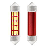 LED-lampor Canbus 4014 20 SMD festoon C5W C10W C3W 41mm vit 12V 24V amio-01634