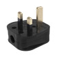 MCE193 52067 Svart UK-kontakt för montering på kabel 13A 230V UK 3-polig