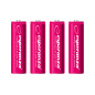 EZA104R Ni-Mh uppladdningsbara batterier AA 2000mAh 4-pack röda Esperanza