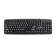 EK129 Standard trådbunden tangentbord med stora tryck USB Florida