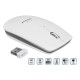 EM120W Trådlös 2,4 GHz 4D optisk USB-mus Saturn vit