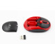 TM116R Mysz bezprzewodowa 2.4GHz 3D  optyczna USB Vulture czarno-czerwona