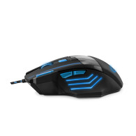 EGM201B Trådbunden spelmus 7D optisk USB MX201 Wolf blå