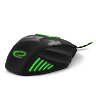EGM201G Trådbunden spelmus 7D optisk USB MX201 Wolf grön