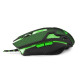 EGM207G Trådbunden spelarmus 6D optisk USB MX207 Cobra grön