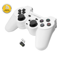 EGG108W Gamepad bezprzewodowy PC/PS3 USB Gladiator biało-czarny