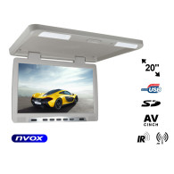 Monitor monterad i taket LCD 20 tum LED IR FM USB SD... (NVOX RF2090U GR)