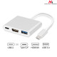 MCTV-840 52385 Adapter USB-C - HDMI / USB 3.0 / USB-C metallfodral 4K