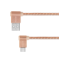 USB-kabel - vinklad typ C-kontakt 1m 3A Kruger&Matz