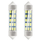 LED-lampor standard 3014 15smd festoon c5w c10w c3w 39mm vit 12v amio-01091