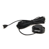 Zestaw czujników parkowania cofania buzzer 4 sensory srebrne amio-01021