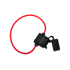 Säkringshållare för knivsäkring (20mm) med 2,5mm ledning