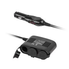 Förgreningsdosa för tändaruttag x3 med master tändaruttag