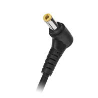Vinklad kontakt 5,5/2,5 (18,5V/3,8A) nätverk med kabel för Rebel-montering