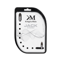 Kabel wtyk kątowy - wtyk prosty  jack 3.5  stereo 1.0m Kruger&Matz
