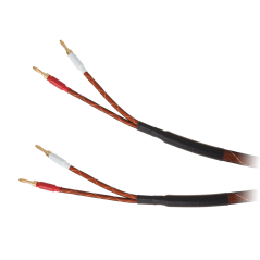 Högtalarkabel 3,0m Kruger&Matz (banankontakter)