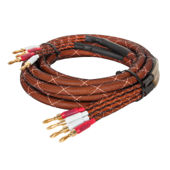 Högtalarkabel 3,0m Kruger&Matz (banankontakter)